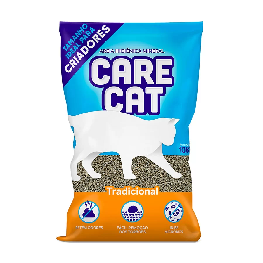 Logotipo produto Areia Higiênica Carecat Criadores para Gatos 10kg