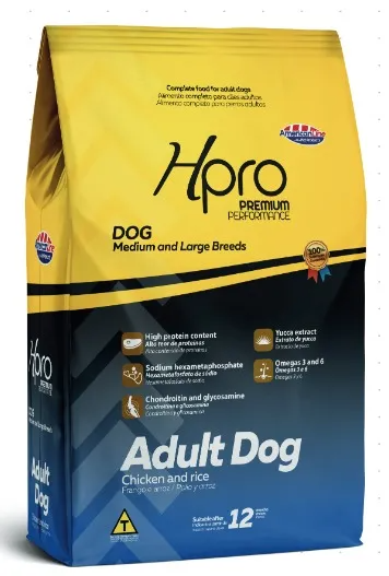 Logotipo produto Hpro Adult Dog Frango e Arroz Médio e Grande Breeds 15KG