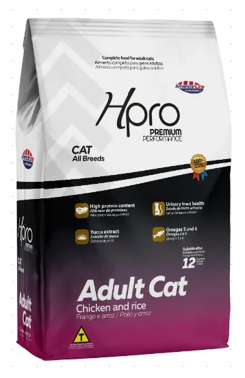 Logotipo produto Hpro Adult Cat Chicken and Rice Para gatos adulto frango 10,1kg