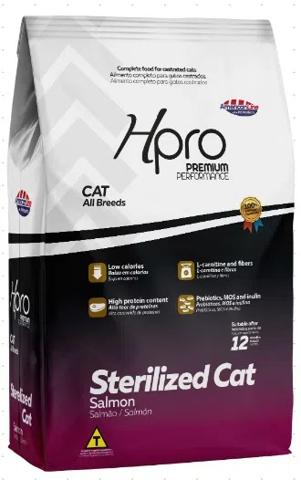 Logotipo produto Hpro Sterilized Cat Para gatos castrados Salmão 10,1kg