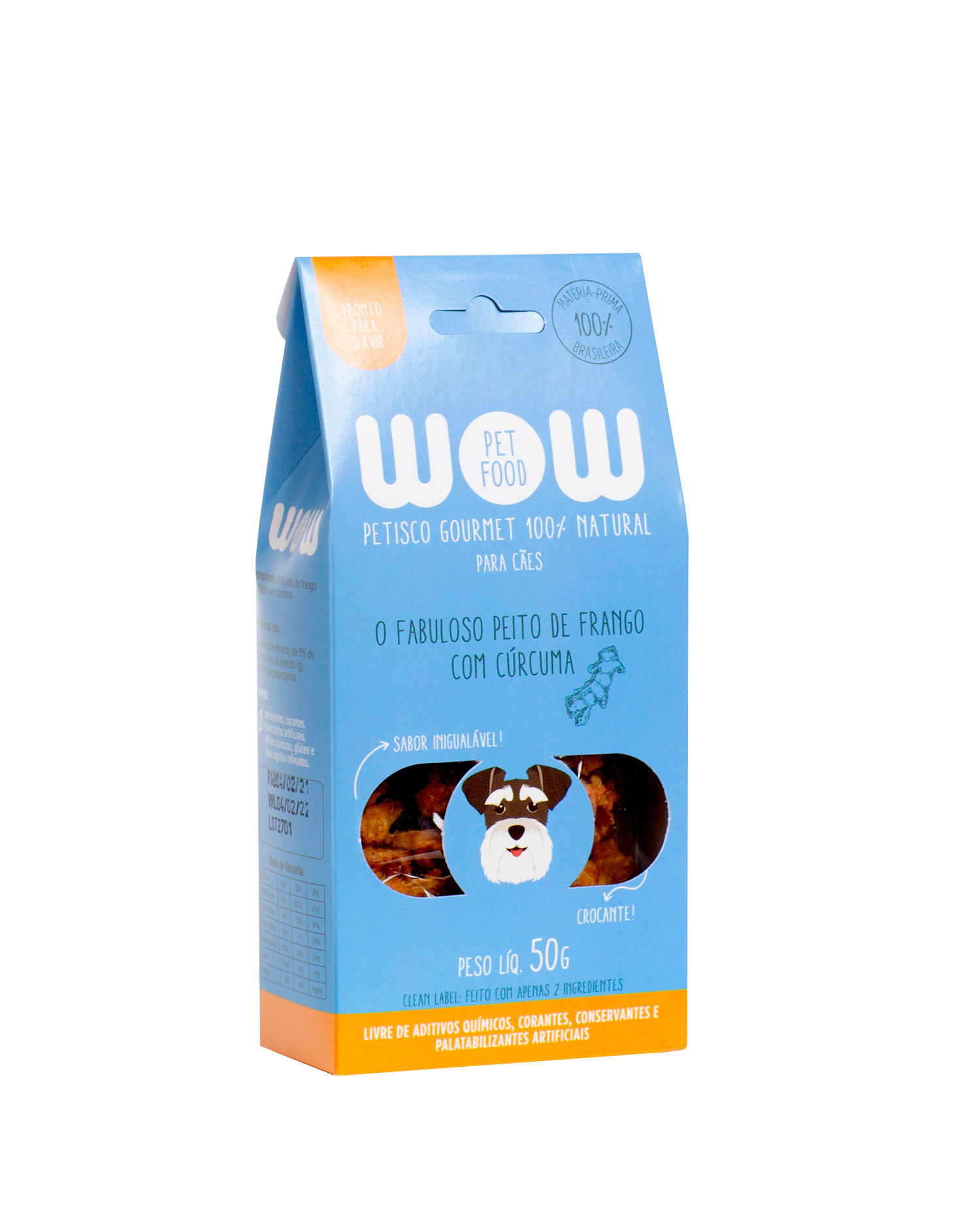 Logotipo produto WOW FRANGO COM CURCUMA 50G CAO